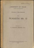 University of Wales (Guild of Graduates) Transcripts of Welsh Manuscripts III Peniarth MS. 57