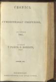 Cronicl Cymdeithasau Crefyddol,