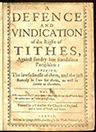 A Defence and Vindication of the Right of Tithes,