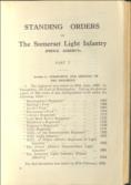 The Standing Orders of the Somerset Light Infantry