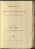 Genealogies of the Carmarthenshire Sherriffs... (Vol 2 only)