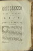 A Brief Account of the Life of Howell Harris, Esq; Extracted from papers written by himself. To which is added A concise Collection of his letters from the year 1738, to 1772.