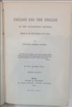 England and the English in the Eighteenth Century (2 Vols complete)