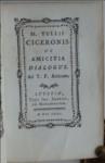 Ciceronis de Amicitia Dialogus.