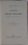 A Bibliography of Welsh Ballads Printed in the 18th Century.