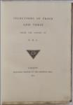 Selections in Prose and Verse From the Papers of R.H.C.