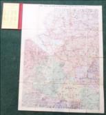 Large Scale Railway and Station Map of England and Wales, On 24 Sheets, Coloured to Show The Fox Hunts. Sheet 8