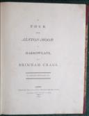 A Tour from Alston-Moor to Harrowgate, and Brimham Crags.