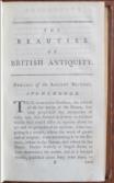 The Beauties of British Antiquity;