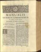 Manuale Sacrarum Caeremoniarum, Juxta Ritum S. Romanae Ecclesiae;