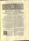 Manuale Sacrarum Caeremoniarum, Juxta Ritum S. Romanae Ecclesiae;