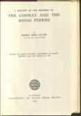 A Review of the Records of the Conway and the Menai Ferries