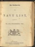 The Navy List, Corrected to The 20th December, 1846. WITH The Army List, for January, 1847