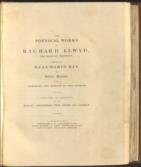 The Poetical Works of Richard Llwyd, the Bard of Snowdon; comprising Beaumaris Bay and Other Poems