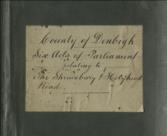 County of Denbigh. Six Acts of Parliament relating to The Shrewsbury and Holyhead Road. (Bangor Ferry)