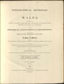 A Topographical Dictionary of Wales,