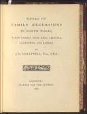 Notes of Family Excursions in North Wales, taken chiefly from Rhyl, Abergele, Llandudno, and Bangor