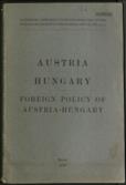 Austria Hungary Foreign Policy of Austria-Hungary (Nos. 1,2,3.)