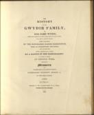 The History of the Gwydir Family