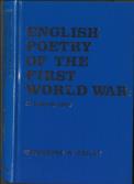 English Poetry of the First World War A Bibliography