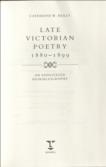 Late Victorian Poetry 1880-1899 An Annotated Biobibliography