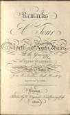 Remarks on a Tour to North and South Wales in the Year 1797.