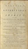 A Relation of Apparitions of Spirits, in the Principality of Wales; to which is added the Remarkable Account of the Apparition in Sunderland, with other Notable Relations from England;