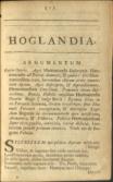 [CHOIROCHOROGRAPHIA: Sive], Hoglandiae descriptio