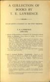 A Collection of Books by T.E. Lawrence together with a selection of other rare modern books Catalogue 1018