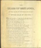 The Tears of Britannia, On the Death of the Right Honorable William Pitt, Respectfully addressed to THE MENAI PITT CLUB.