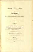 Observations on cholera; its symptoms, mode of treatment and prevention.