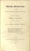 Welsh Minstrelsy : containing The land beneath the sea ; or, Cantrev y Gwaelod, a poem, in three cantos ; with various other poems