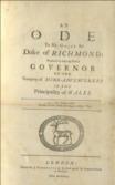 An Ode to His Grace the Duke of Richmond: Occasion