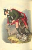 The Clans of the Scottish Highlands, illustrated by appropriate figures, displaying their dress, tartans, arms, armorial insignia, and social occupations, from original sketches