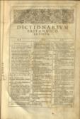Antiquae Linguae Britannicae, Nunc vulgo dictae Cambro-Britannicae, a suis Cymraecae vel Cambricae, ab aliis wallicae, et Linguae Latinae, Dictionarium Duplex