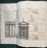 The Architecture of A. Palladio; in Four Books. Containing a short treatise of the five orders and the most necessary observations concerning all sorts of building; as also the different construction of private and publick houses, high-ways, bridges, market-places, xystes, and temples, with their plans, sections and uprights.