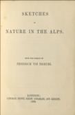 Sketches of Nature in the Alps