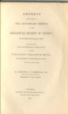 Address Delivered at the Anniversary Meeting of the Geological Society of London, on the 20th of February, 1857; prefaced by the Announcement of the Award of the Wollaston Palladium  Medal and Proceeds of the Donation-Fund for the same year.