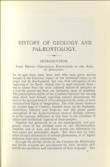 History of Geology and Palaeontology to the end of the Nineteenth Century