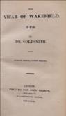 The Vicar of Wakefield. A Tale